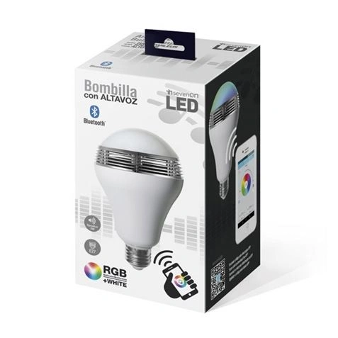 imagen de  BOMBILLA LED A60 6W E27 BLUETOOTH + ALTAVOZ