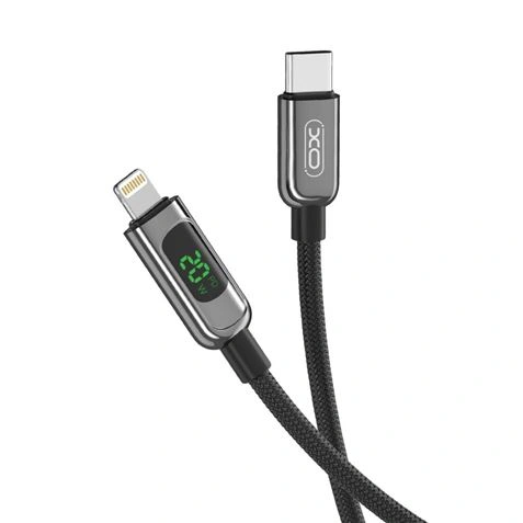 imagen de CABLE NBQ203A LIGHTNING A TIPO C 20W | DISPLAY LED NEGRO