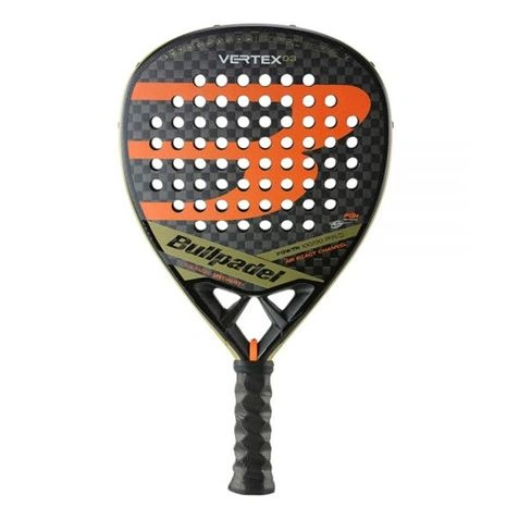 imagen de PALA DE PADEL VERTEX 03 2023 NEGRA/NARANJA BULLPADEL