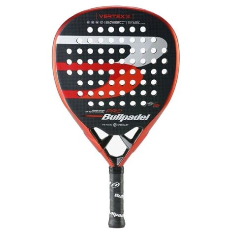 imagen de PALA DE PADEL VERTEX 03 JUNIOR NEGRA / NARANJA BULLPADEL