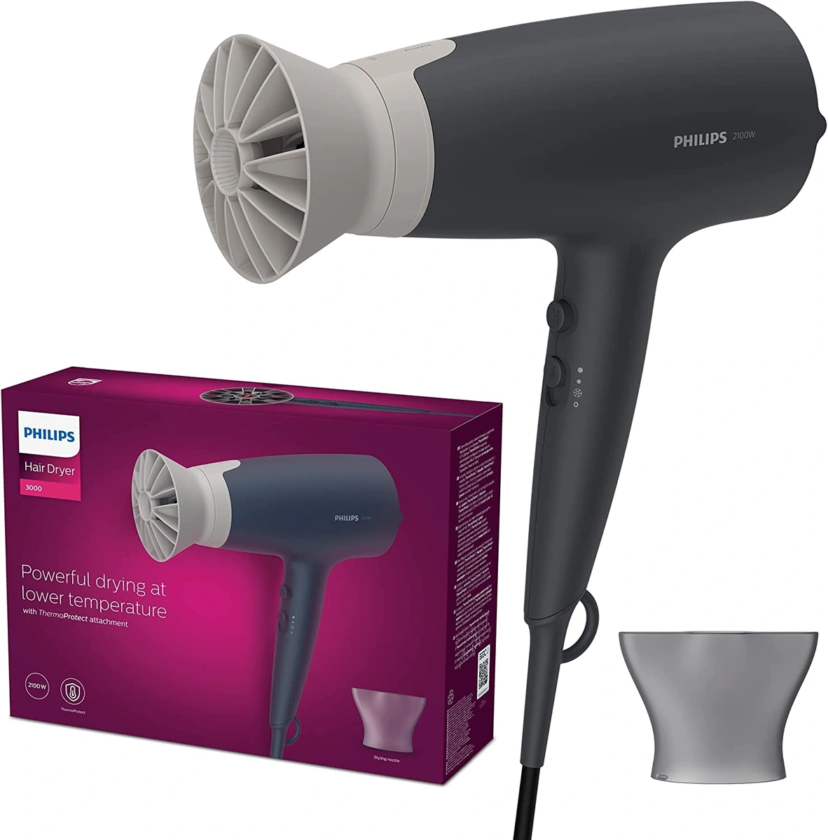 imagen de Secador - BHD351/10 PHILIPS 2100 W, 6 niveles temperatura