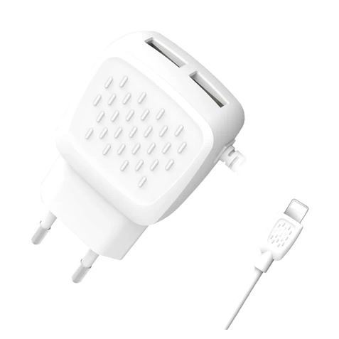 imagen de CARGADOR CORRIENTE L51 2.1A LIGHTNING + 2XUSB