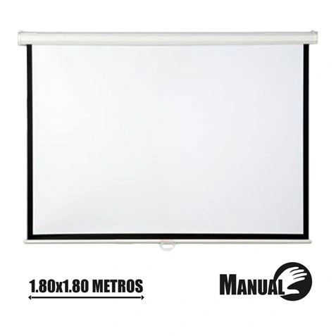 imagen de PANTALLA PROYECCION MANUAL 1.80 X 1.80MTR 