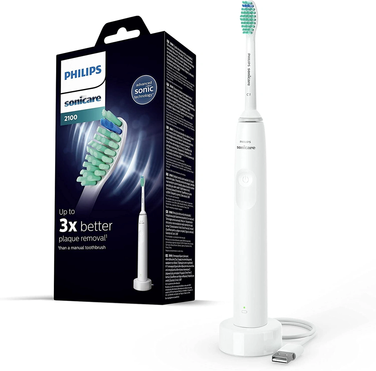 imagen de CEPILLO DENTAL ELECT. SONICARE 2100 HX3651 PHILIPS 