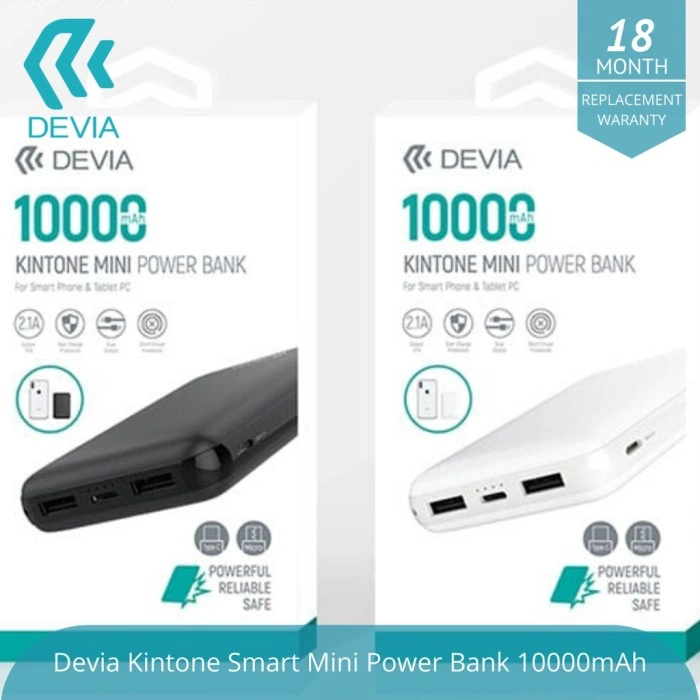 imagen de BATERIA AUXILIAR Powerbank 10.000 mAh Devia