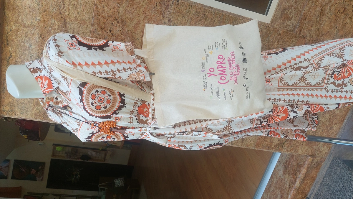 imagen de Vestido estampado lino