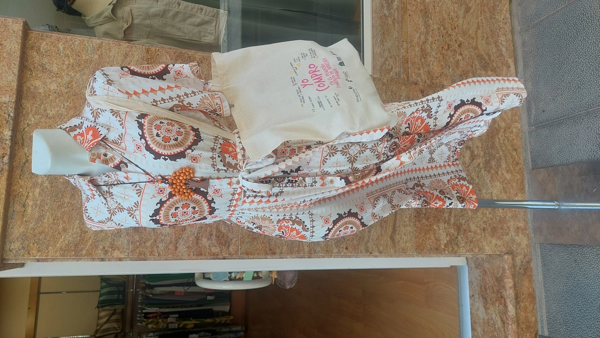 imagen de Vestido estampado lino