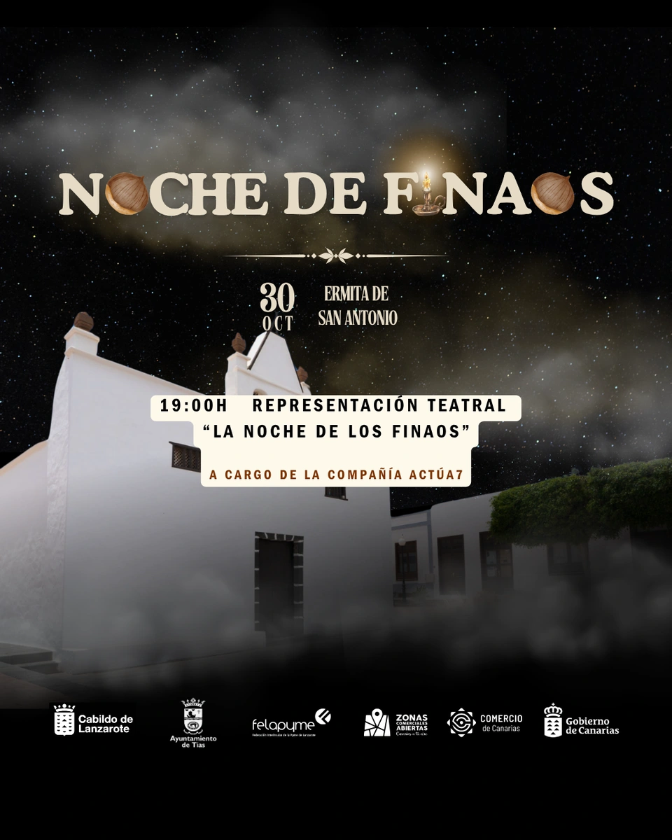 Tías celebra la noche de los finaos