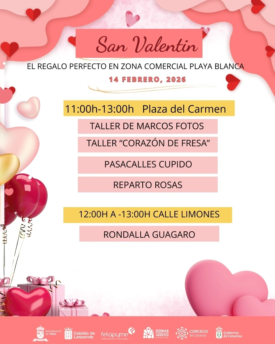 San Valentín, el regalo perfecto en Zona Comercial Playa Blanca