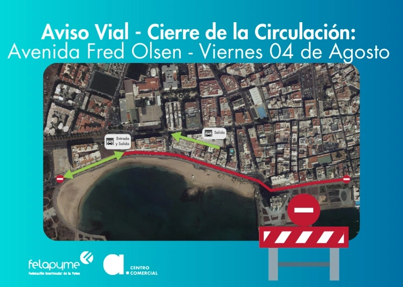 CORTE DE TRÁFICO EN ARRECIFE ESTE VIERNES 04 DE AGOSTO