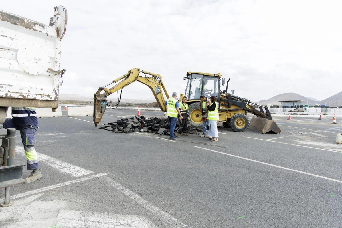 El Ayuntamiento anuncia el inicio de las obras de construcción de la glorieta del punto limpio de Costa Teguise