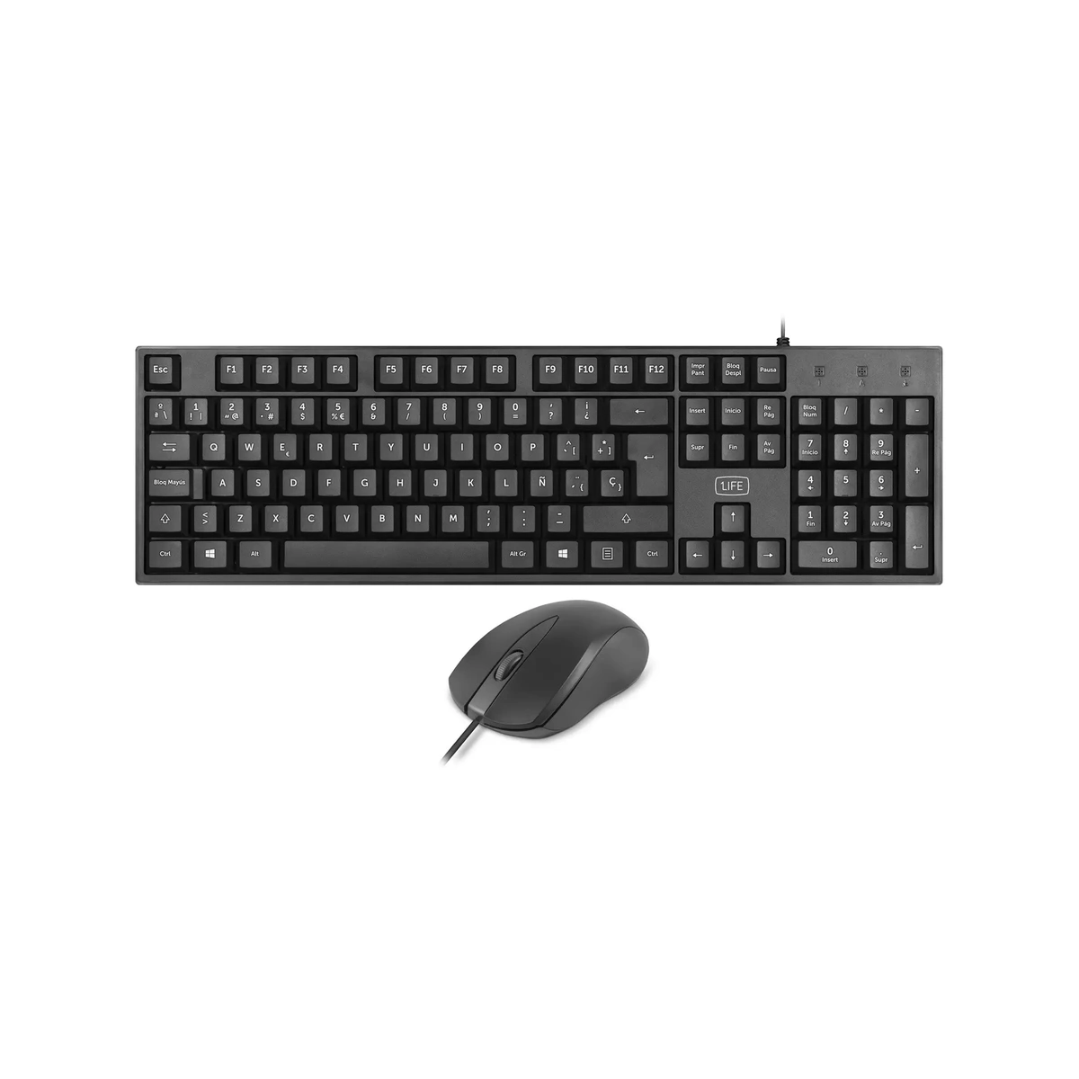 Imagen de: Pack teclado + raton 1LIFE USB 