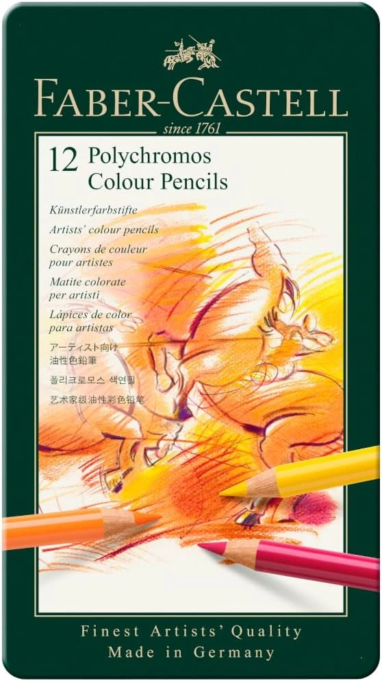 Imagen de: CAJA METAL 12 LAPICES POLICROMO FABER CASTELL  