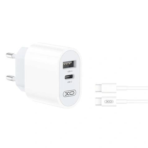 Imagen de: CARGADOR DE CORRIENTE L97 TIPO C + USB + CABLE TIPO C  