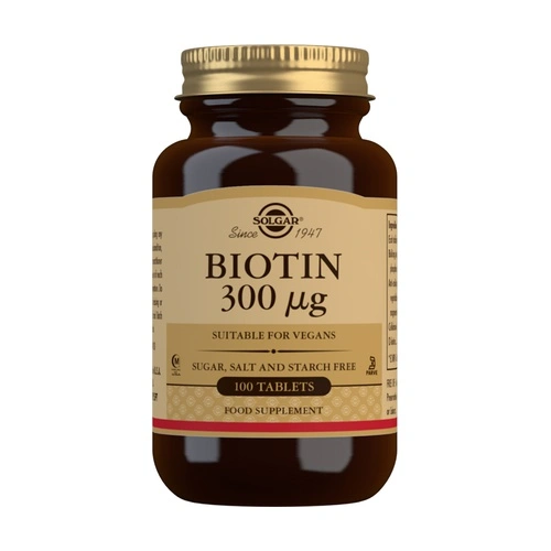 Imagen de: BIOTIN 300 ug 100 tabl. SOLGAR 