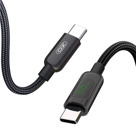 Imagen de: CABLE NBQ203B TIPO C 60W | DISPLAY LED NEGRO 