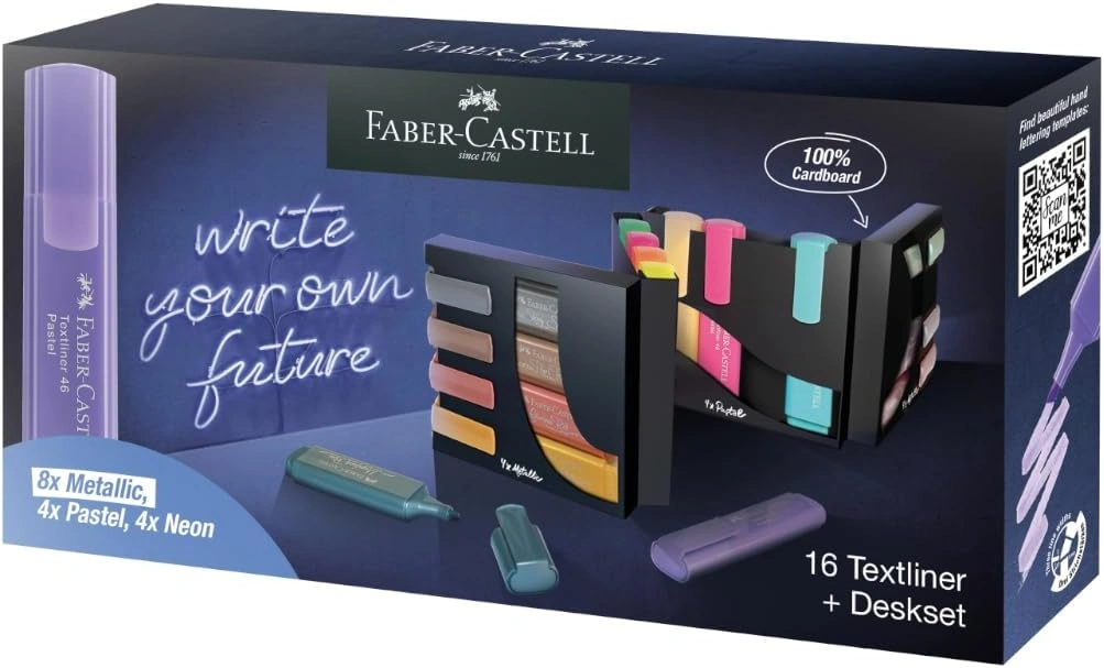 Imagen de: SET 16 MARCADOR FLUO FABER CASTELL TEXTLINER  