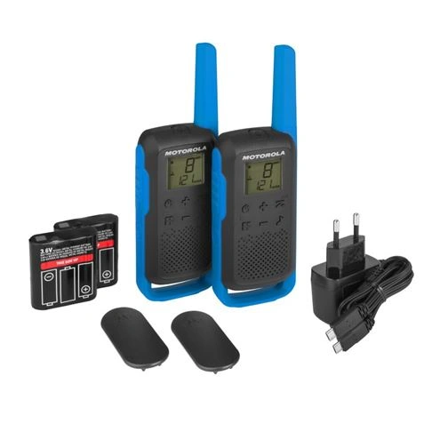 Imagen de: PACK 2 WALKIE-TALKIE MOTOROLA T62 8KM 16CH AZUL 