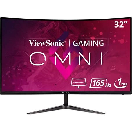 Imagen de: MONITOR VIEWSONIC 32” CURVO FHD 165HZ GAMING DP HDMI 